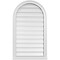 Ekena Millwork Round Top Surface Mount PVC Gable Vent: Functional, w/ 2"W x 2"P Brickmould Sill Frame, 22"W x 38"H GVPRT22X3803SF - alternate 1